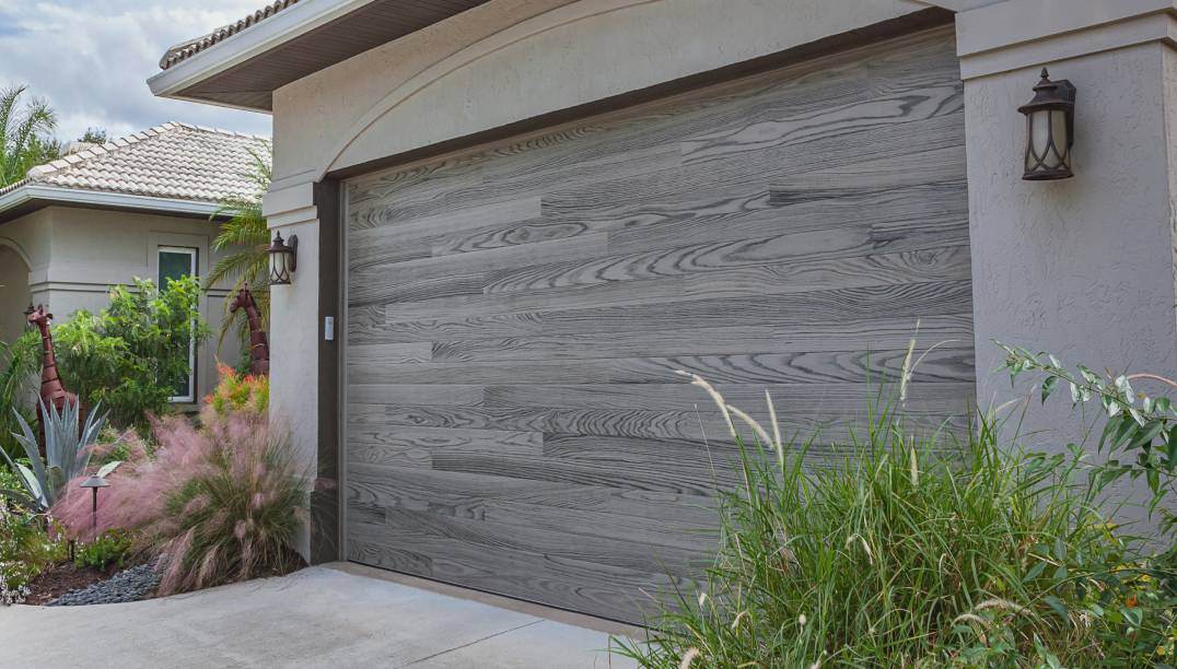 Driftwood garage door