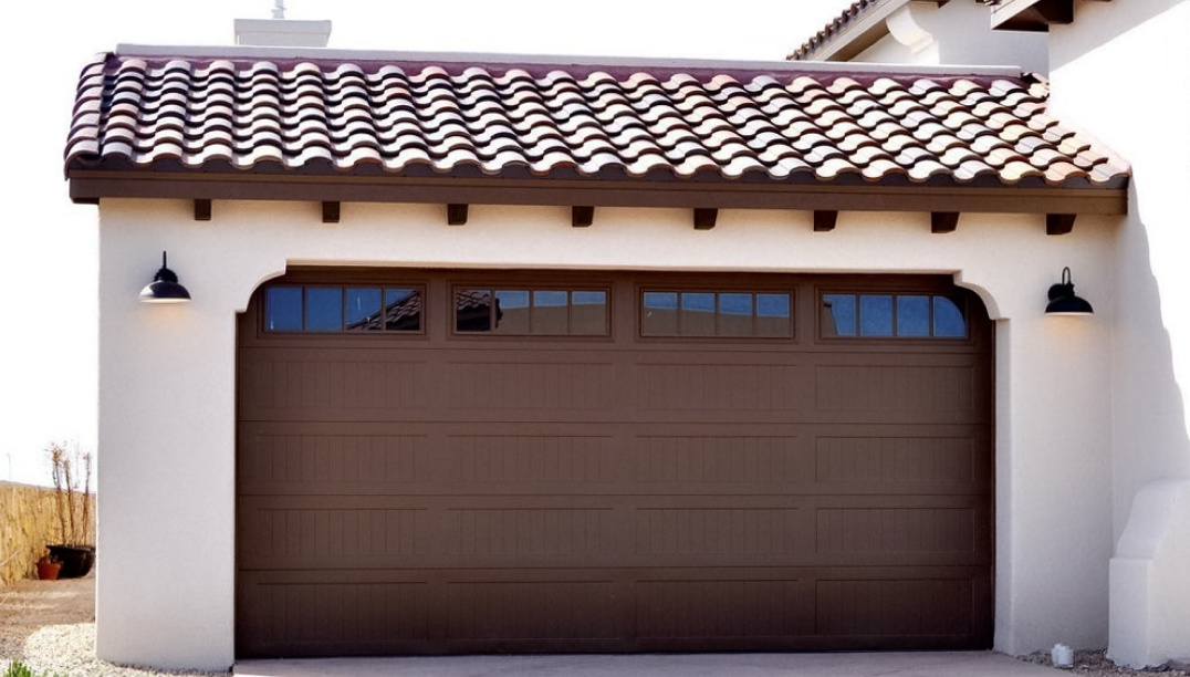 brown garage door