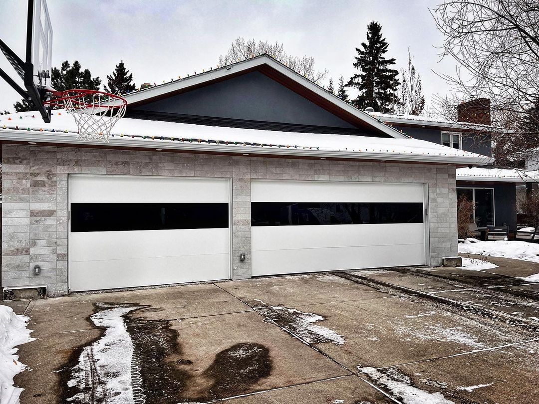 sterling garage doors white