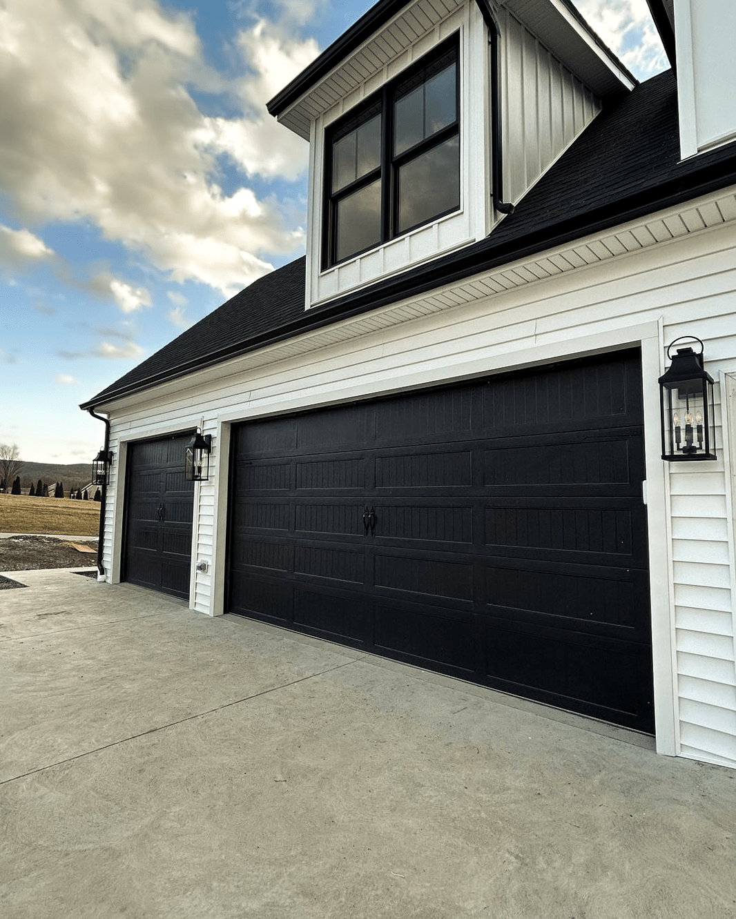 stamped carriage house black