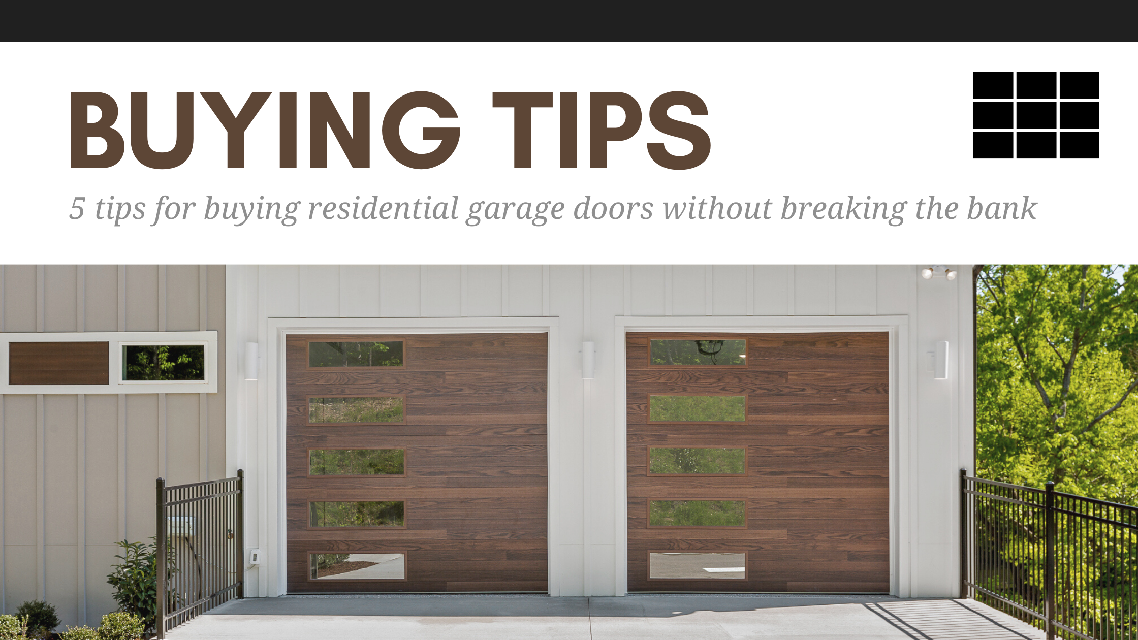 5 Tips For Buying Residential Garage Doors Without Breaking The Bank