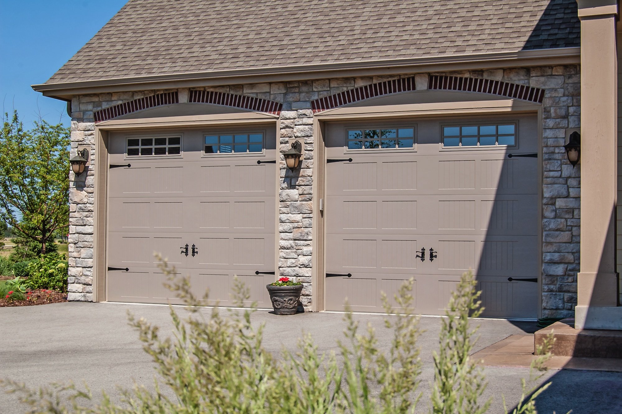 Stamped Carriage House Garage Doors By Chi Overhead Doors